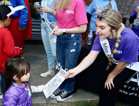 It's a very happy Sunday as youngsters visit Lemoore Downtown for Easter gifts Miss Kings County, Jillian Rogers, was also on hand in downtown Lemoore.